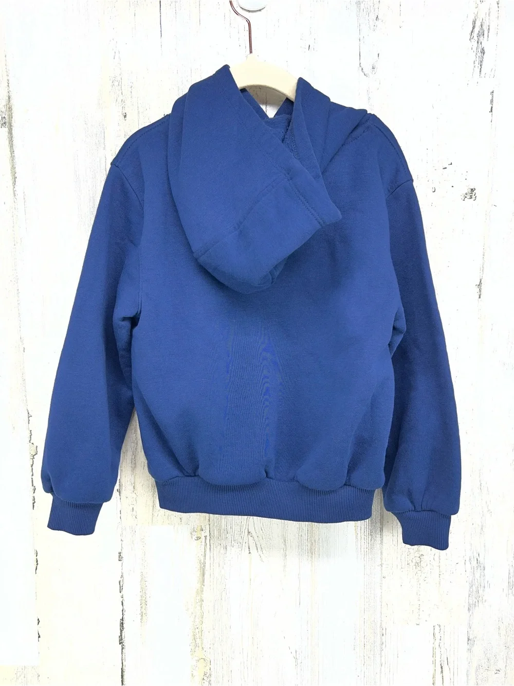 Nike Hoodie Navy Blue Kids XS 4 Fleece Lined Embroidered Logo